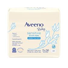 Aveeno Baby Sensitive Wipes (168 Wipes)